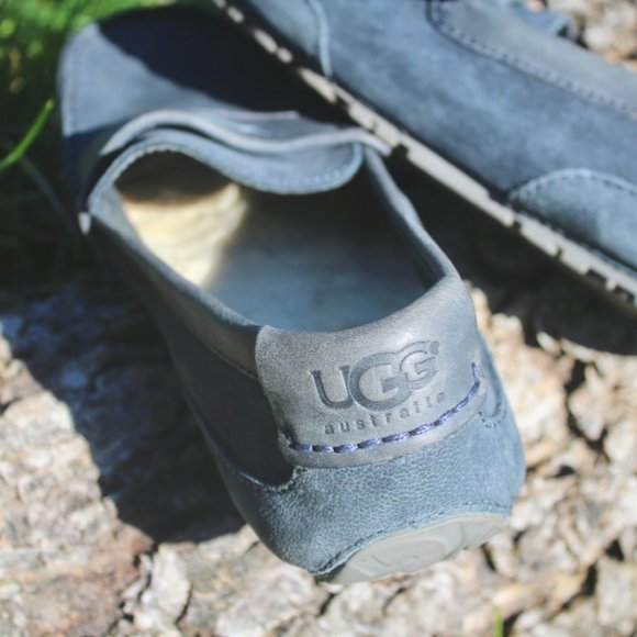 UGG Driving Shoe Loafer -  Navy Blue Size 9 'Tucker' - Picture 9 of 11
